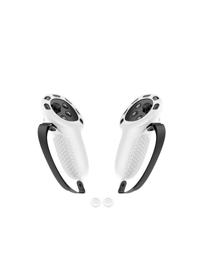 ontroller Grips Cover Compatible with Meta/Oculus Quest 3 Accessories (Gray)