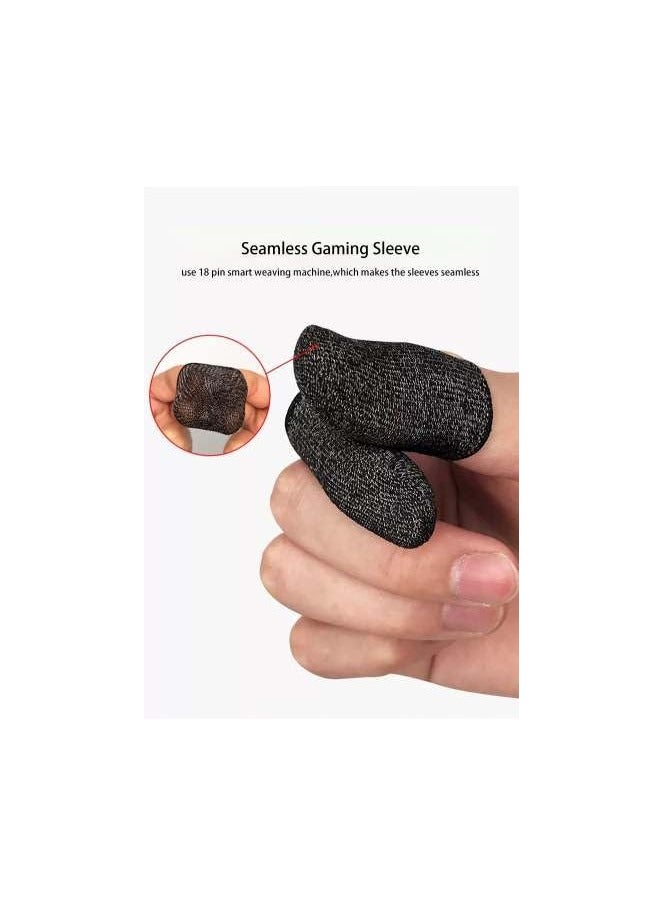 Gaming Finger Sleeves for Sweat Proof Mobile & Console Gaming, Friction-less PUBG finger Sleeves Stabiliser & Protector for thumb sleeves gaming