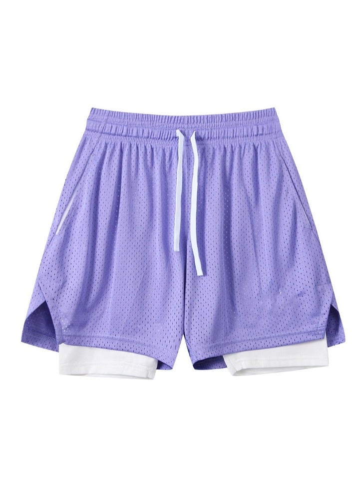 New Three Point Sports Vacation Two piece Basketball Shorts