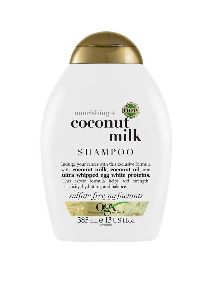 Ogx Nourishing Plus Coconut Milk Shampoo 385ml