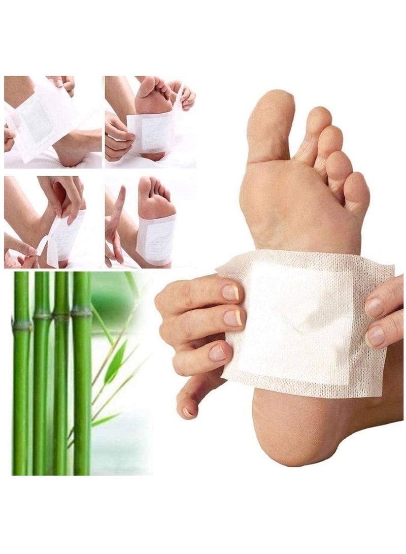 10 Box Foot Patch, Foot Pads, Natural Cleansing Foot Pads, 100% Natural Organic Foot Care Patches Adhesive Sheets, Relieve Stress Foot & Body Care, Sleep Better