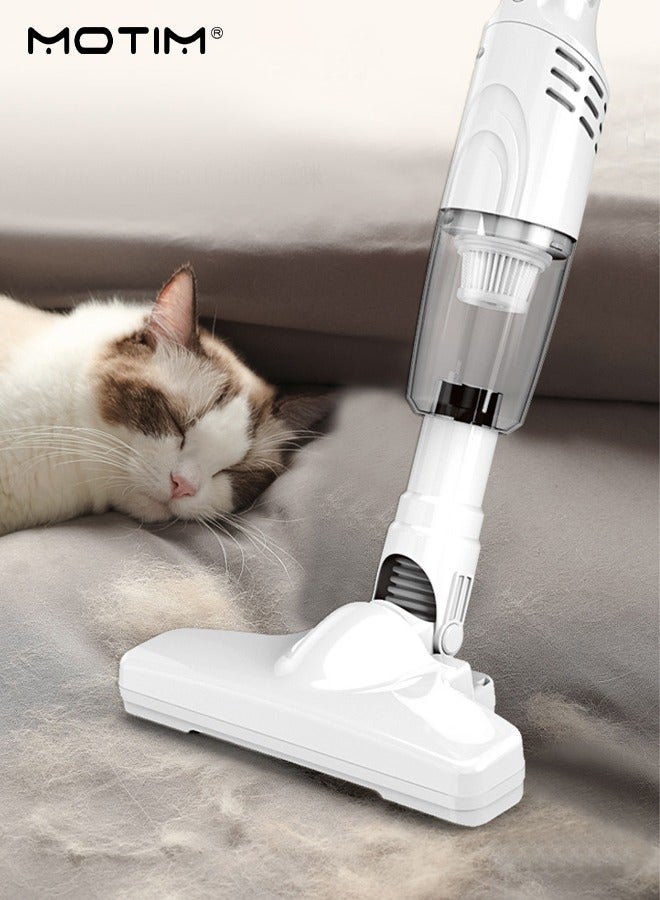 Handheld Vacuum Cleaner 2 in 1, Cordless Stick Cleaner, 120w 6000Pa Strong Suction, Large Capacity Central Filtration System for Carpets, Hard Floors, Stairs and Hair