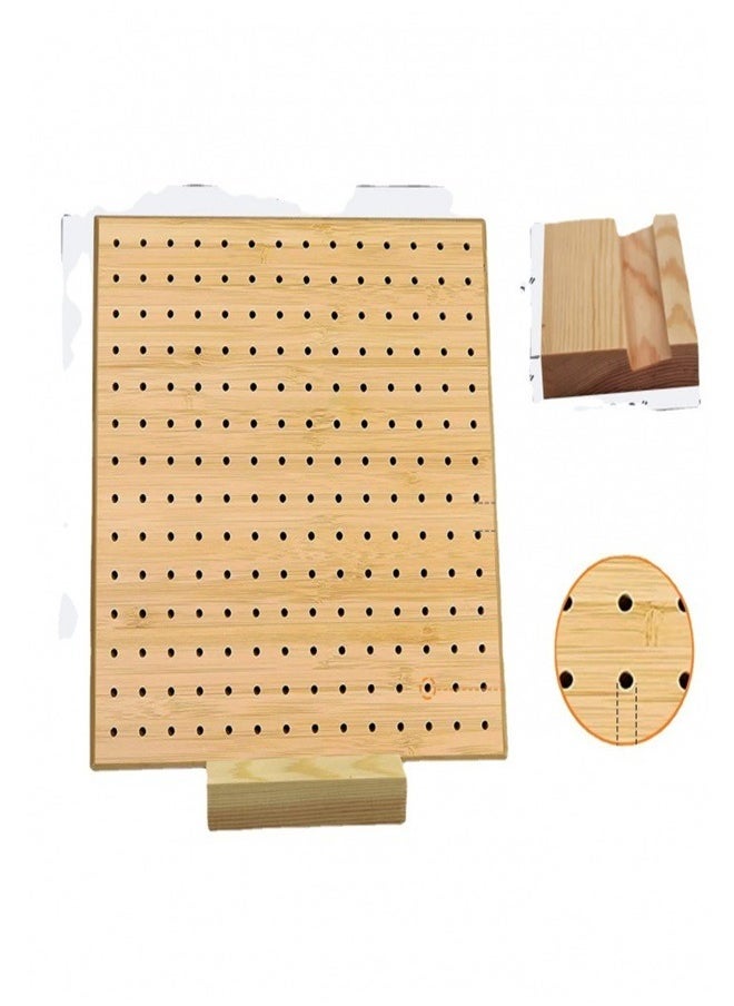 Wooden Square Weaving Hook Board DIY Crochet Lock Craft Kit Knitting Accessories Set