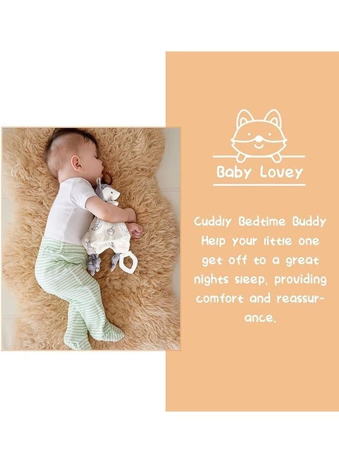 Baby Shower Gifts, New Born Baby Gifts for Girls Boys, Unique Baby Gifts Basket Essential Stuff - Baby Lovey Blanket Newborn Bibs Socks Wooden Rattle & Greeting Card, Newborn Baby Gift Set