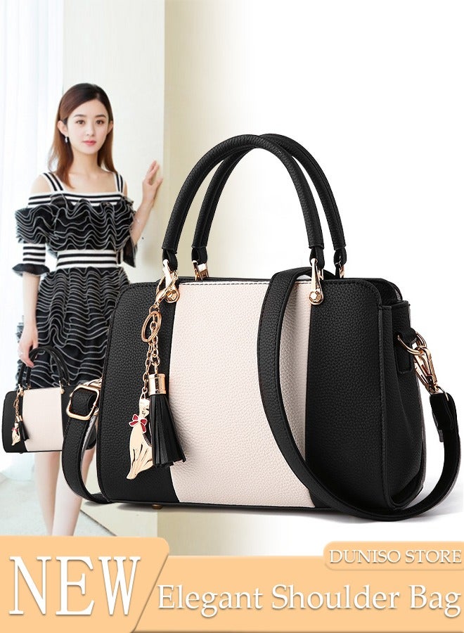 Women's Fashion Handbag Faux Leather Crossbody Bag For Women Large Capacity Tote Bags Top Handle Satchel Fashionable Travel Shoulder Bag For Ladies