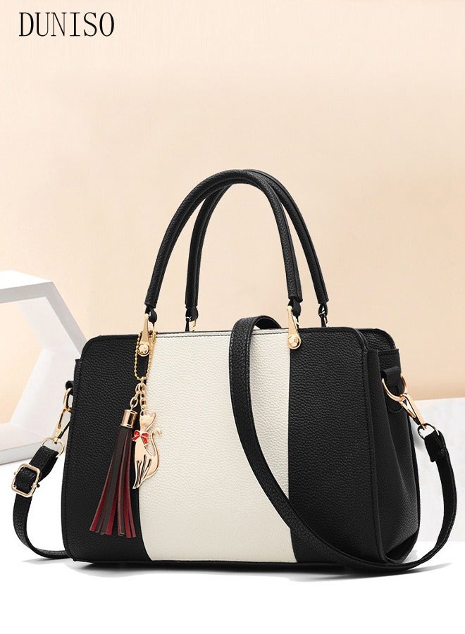 Women's Fashion Handbag Faux Leather Crossbody Bag For Women Large Capacity Tote Bags Top Handle Satchel Fashionable Travel Shoulder Bag For Ladies