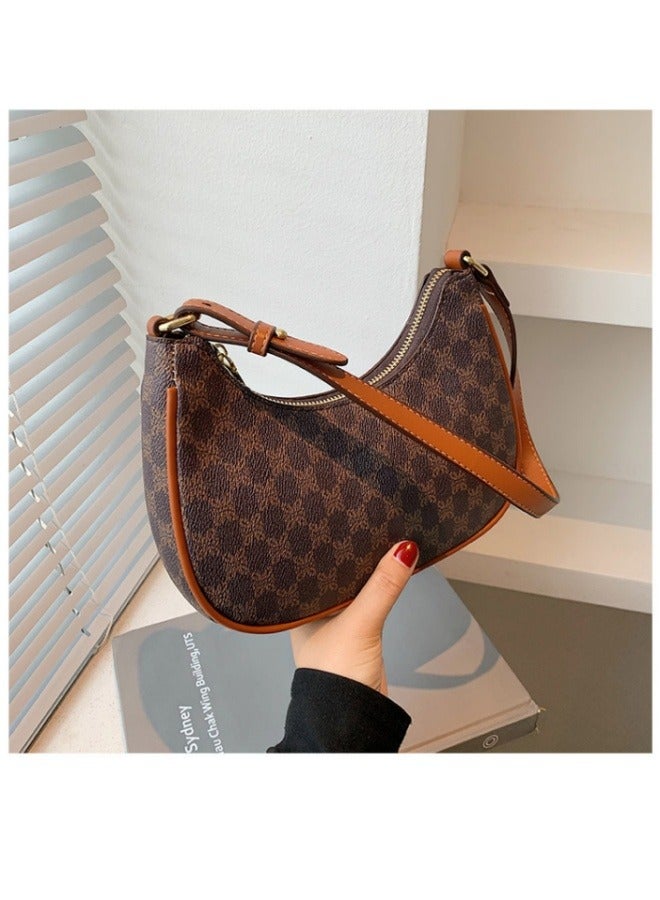 Small Crescent Shoulder Bags Purses for Women Retro Classic Clutch Hobo Tote Purse and Handbag Cute Crossbody Bags