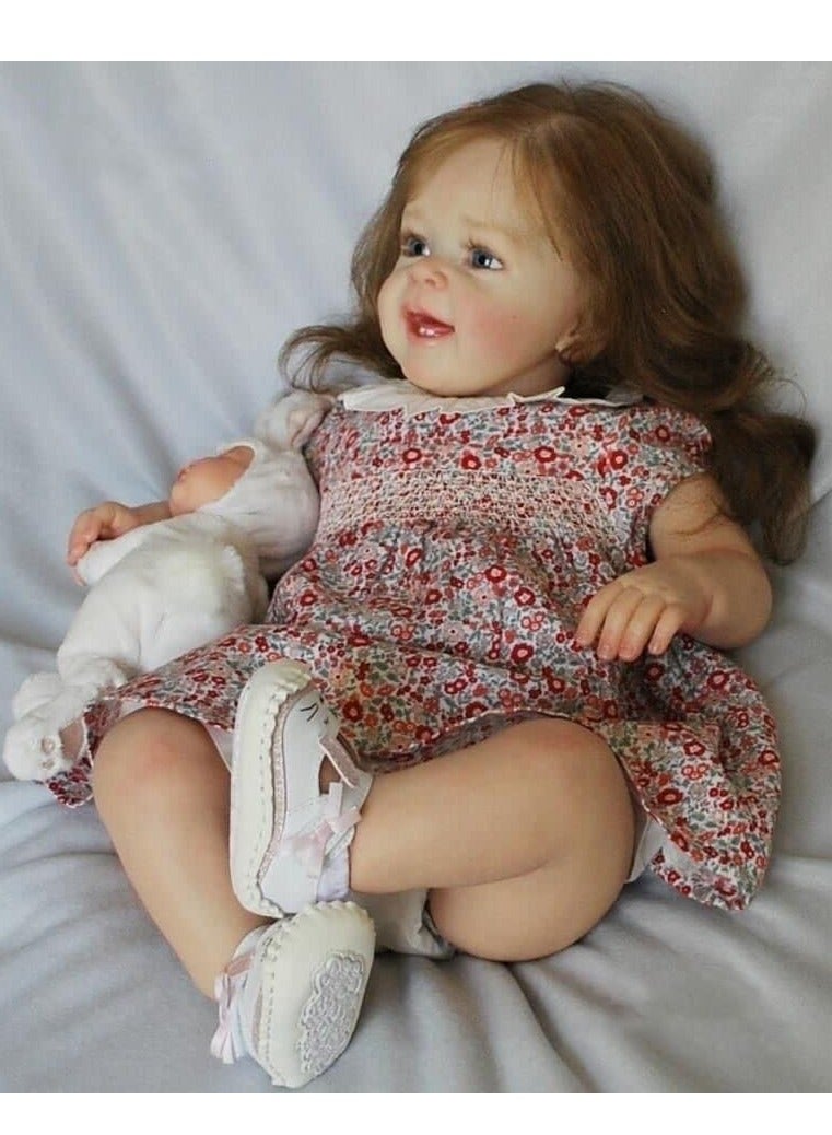 Baby Dolls, Realistic Newborn Baby Dolls,23inch Silicone Newborn Toddler Girl Lifelike Gifts for Age3+, Reborn toddler dolls