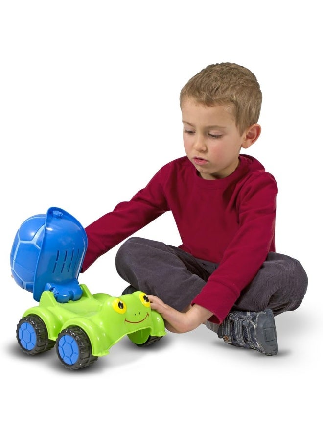 Melissa & Doug Sunny Patch Scootin' Turtle Cement Mixer Vehicle