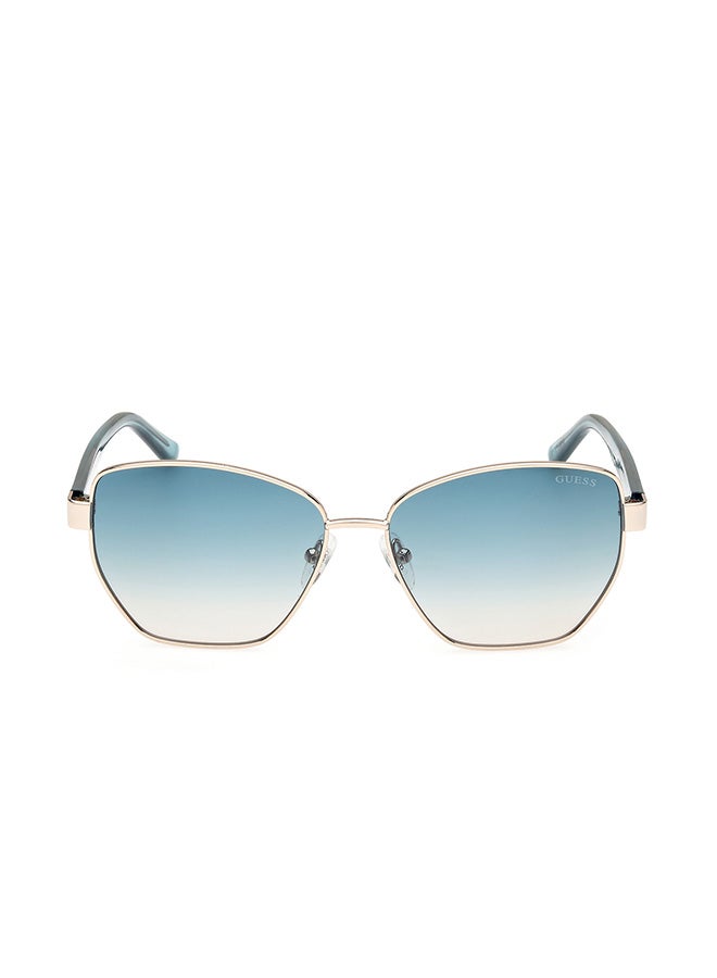 Women's UV Protection Hexagon Sunglasses - GU0010232P56 - Lens Size: 56 Mm