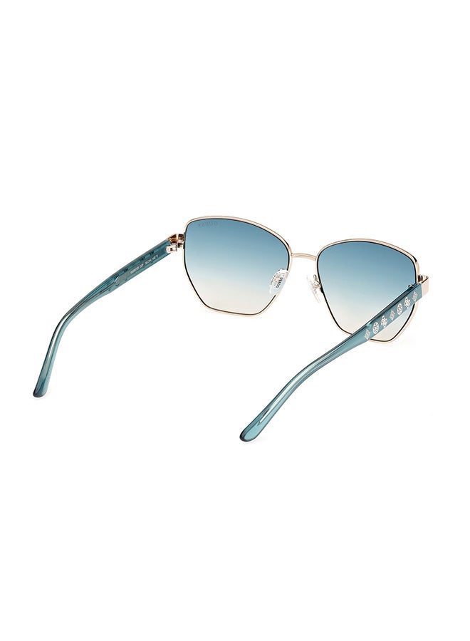 Women's UV Protection Hexagon Sunglasses - GU0010232P56 - Lens Size: 56 Mm