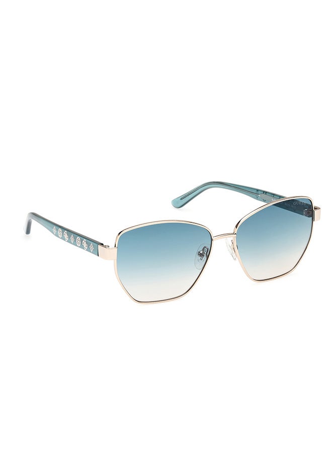 Women's UV Protection Hexagon Sunglasses - GU0010232P56 - Lens Size: 56 Mm