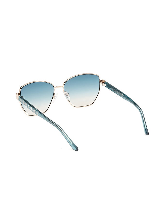 Women's UV Protection Hexagon Sunglasses - GU0010232P56 - Lens Size: 56 Mm