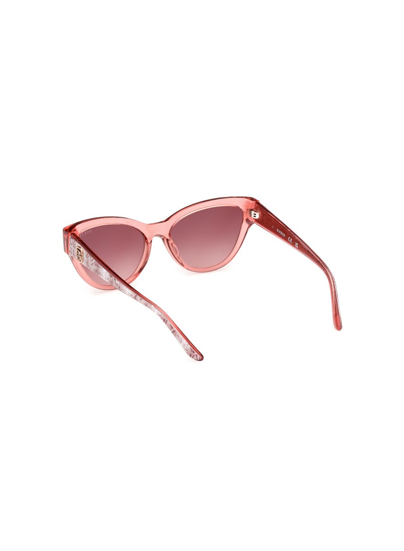 Women's UV Protection Cat Eye Shape Acetate Sunglasses GU0011272T56 - Lens Size: 56 Mm - Shiny Pink
