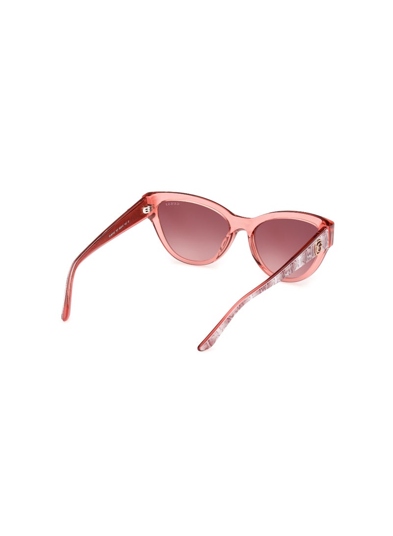 Women's UV Protection Cat Eye Shape Acetate Sunglasses GU0011272T56 - Lens Size: 56 Mm - Shiny Pink