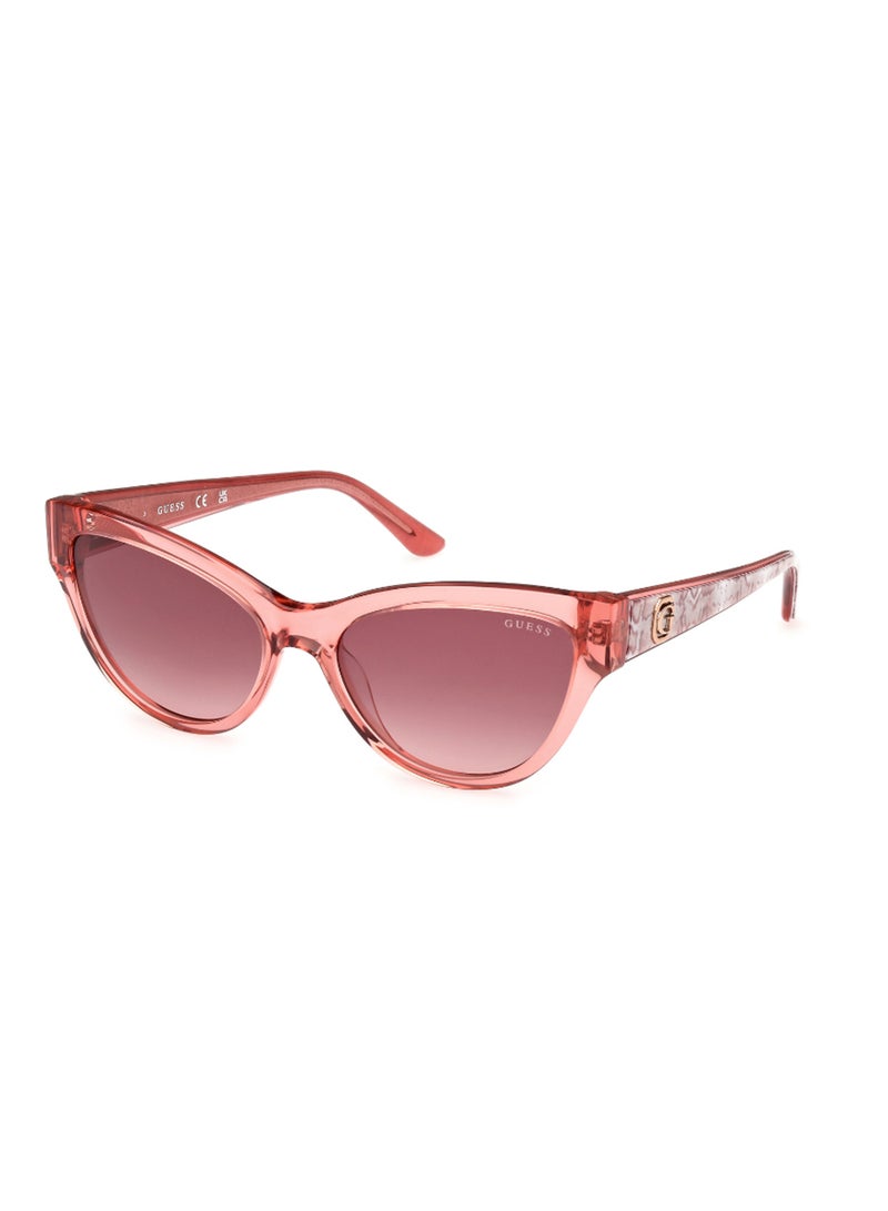 Women's UV Protection Cat Eye Shape Acetate Sunglasses GU0011272T56 - Lens Size: 56 Mm - Shiny Pink