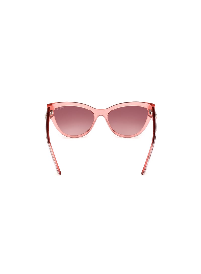 Women's UV Protection Cat Eye Shape Acetate Sunglasses GU0011272T56 - Lens Size: 56 Mm - Shiny Pink