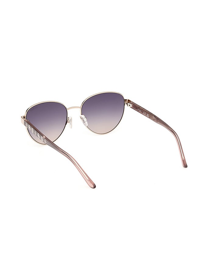 Women's UV Protection Round Sunglasses - GU0010120B55 - Lens Size: 55 Mm
