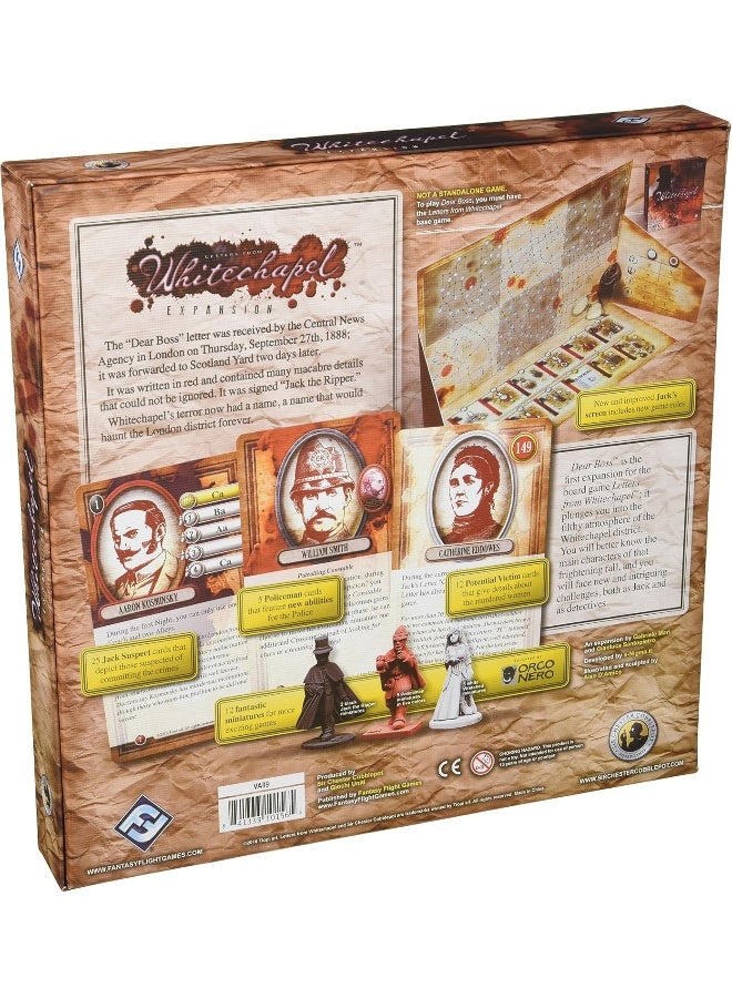 Fantasy Flight Games Letters From Whitechapel Dear Boss Board Game