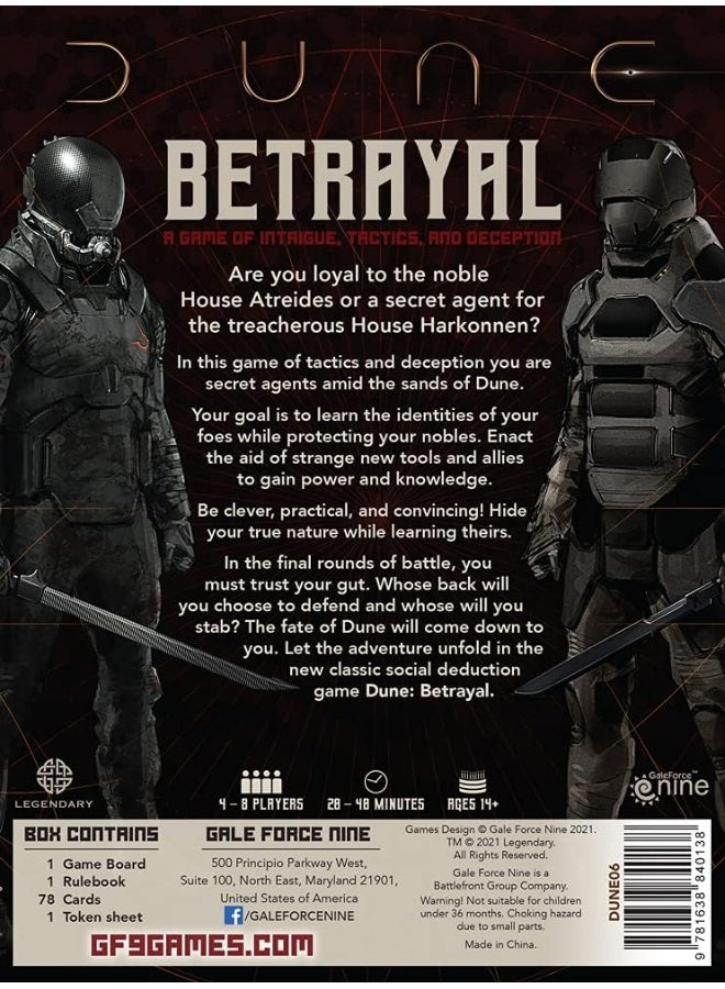 Gale Force 9 Dune: Betrayal