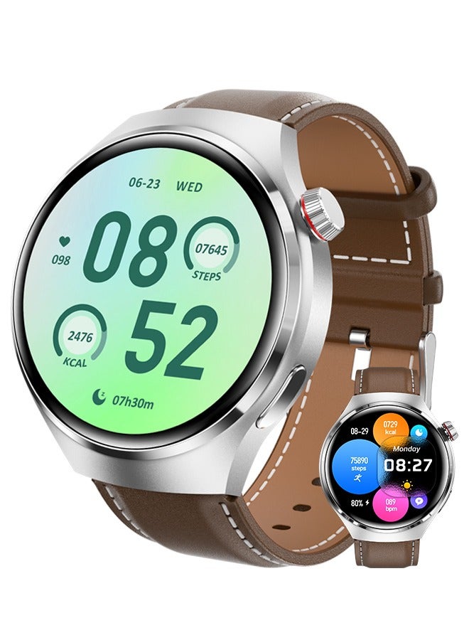 Smart Watch for Men, IP68 Waterproof Smartwatch for Android and iOS Phones, Fitness Tracker Watch with Multiple Sports Modes, Heart Rate Monitor Pedometer Sleep Monitor, Silver