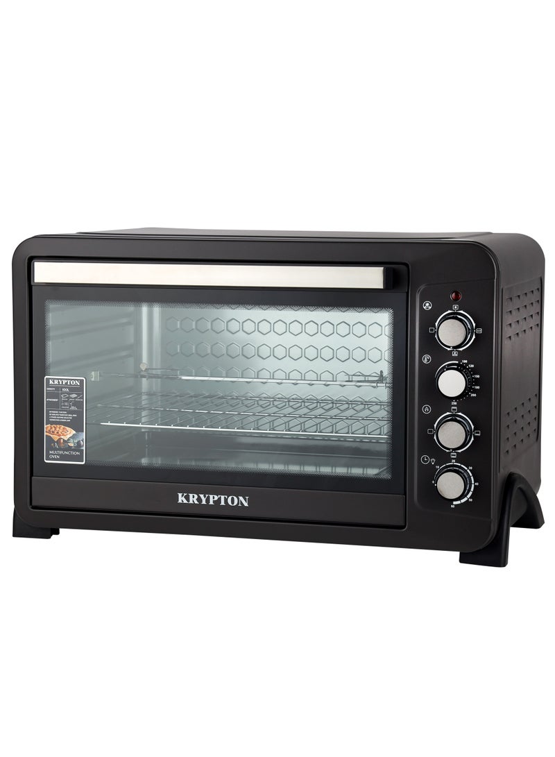 Electric Oven 100 Liter with Rotisserie & Convection 100 L 2800 W KNO6356 Black