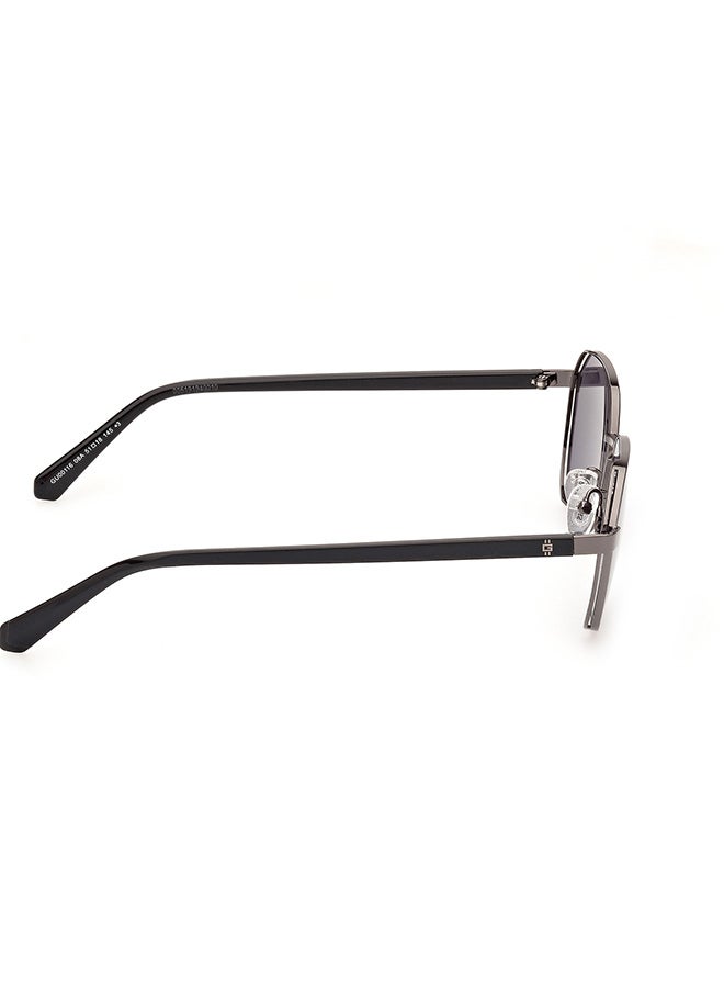 Men's UV Protection Round Sunglasses - GU0011608A51 - Lens Size: 51 Mm