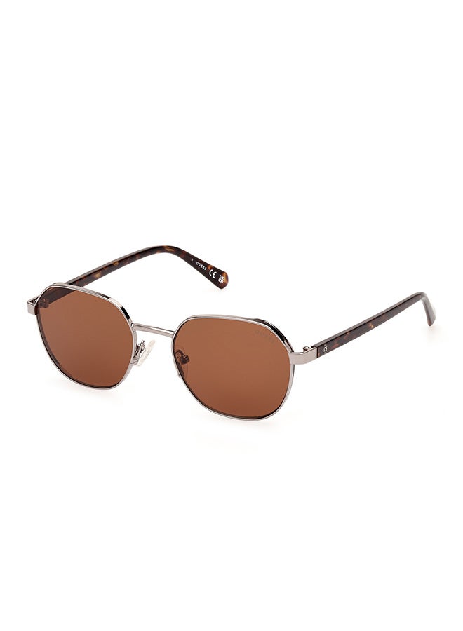 Men's UV Protection Round Sunglasses - GU0011608E51 - Lens Size: 51 Mm