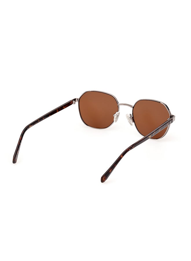 Men's UV Protection Round Sunglasses - GU0011608E51 - Lens Size: 51 Mm