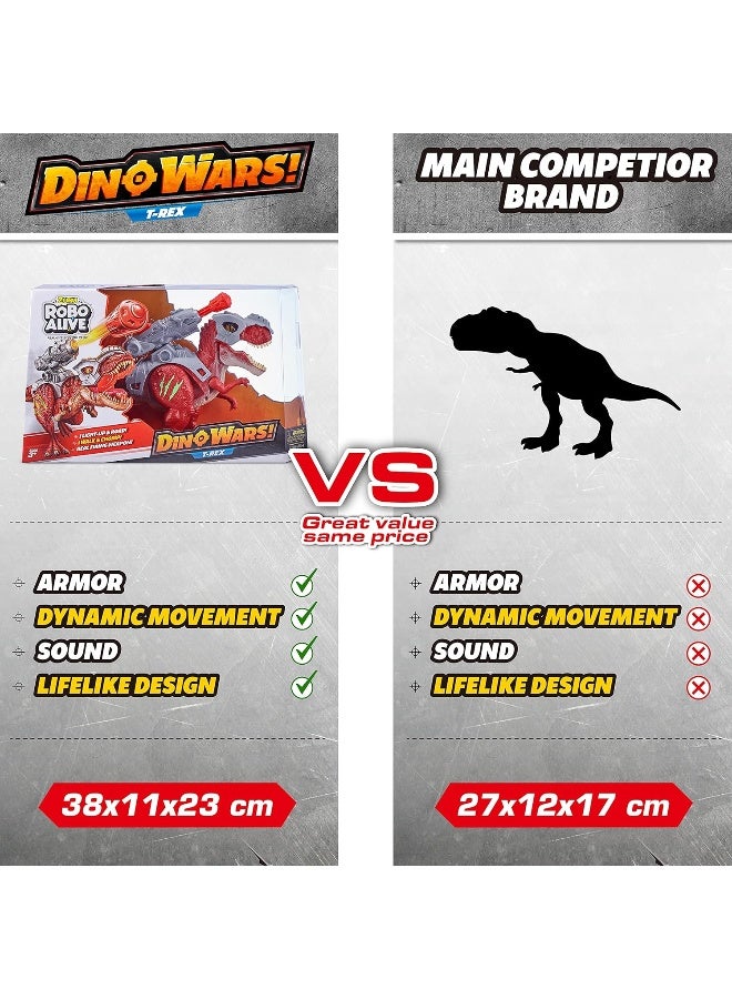 Robo Alive 7132 Dino Wars T-Rex Toy, Assorted Colors