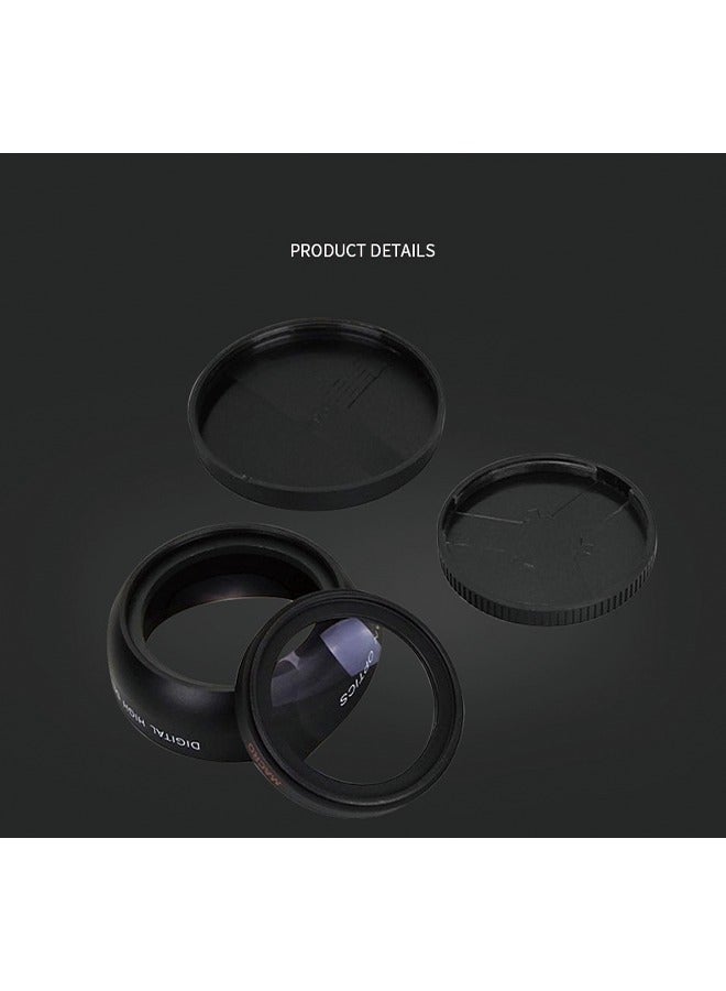 52MM 0.45X Wide-Angle + Macro 2-in-1 Auxiliary Lens for Nikon and Canon Lenses