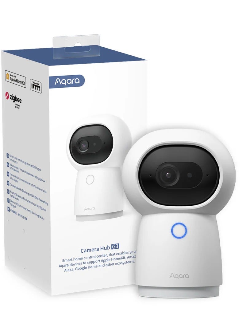 Aqara Camera Hub G3 - CH-H03 | 2K 1296P Resolution | 360° Viewing Angle | Built-in Zigbee 3.0 Hub | Infrared Control