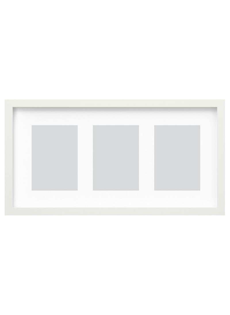 Frame For 3 Pictures White 55X28 Cm