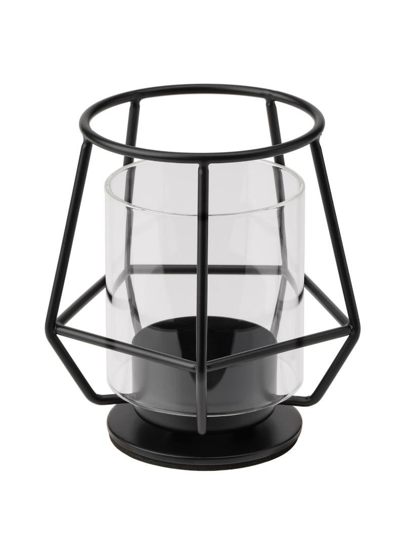 Tealight Holder Black 10Cm