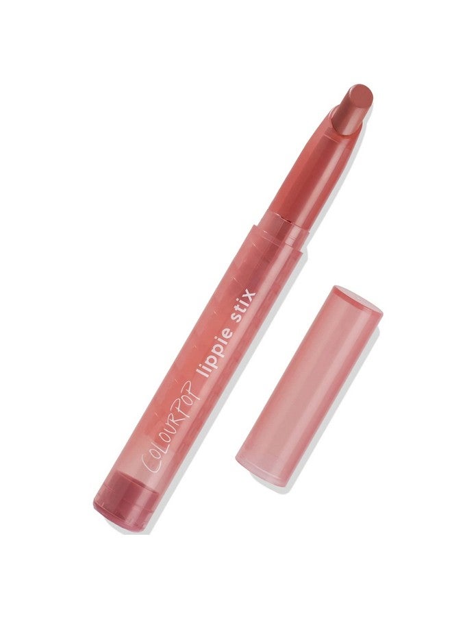 With The Band Lippie Stix Matte Lipstick Full Size Pigmented Moisturizing Lasting Longwear (Dusty Peachy Coral)