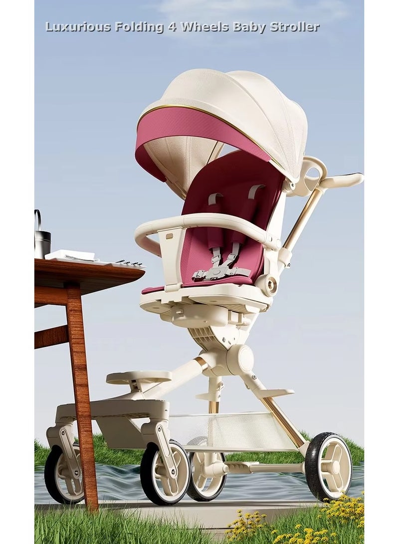 Sunshade Travel Pocket Scooter for Children Swivel Seat Foldable 4 Wheels Kids Stroller 0- 6 Years Buy Cycle