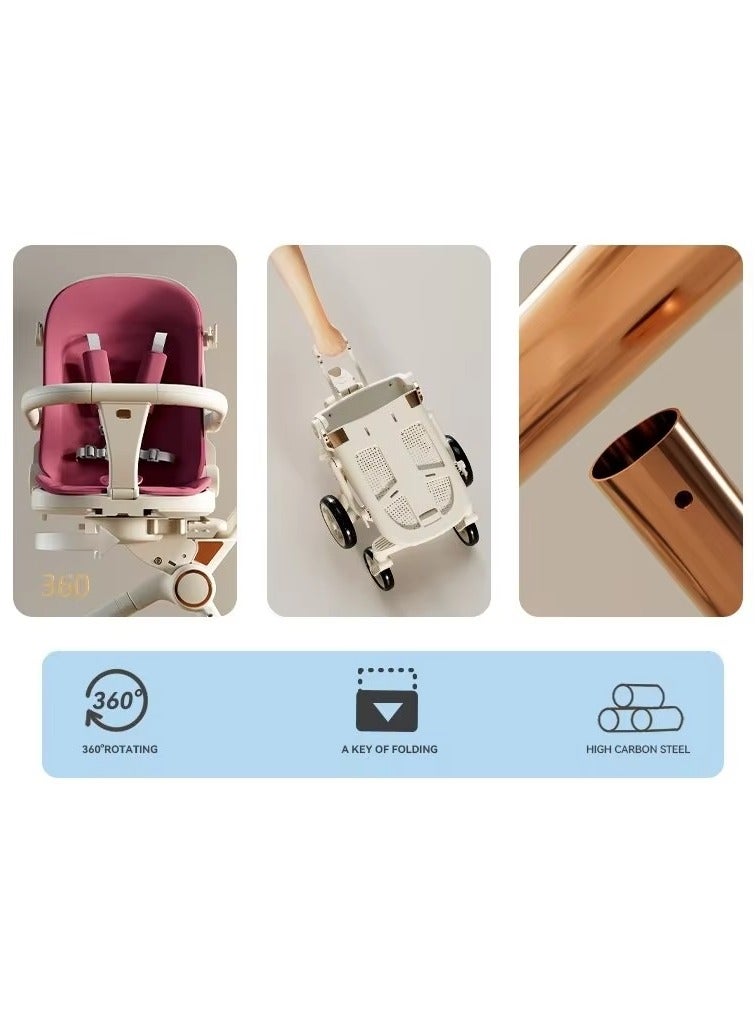 Sunshade Travel Pocket Scooter for Children Swivel Seat Foldable 4 Wheels Kids Stroller 0- 6 Years Buy Cycle