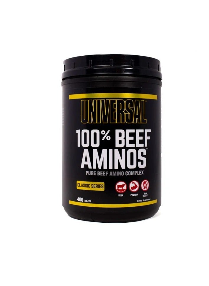 100% Beef Aminos Supplement Pure Beef Amino Complex 400 Tablets