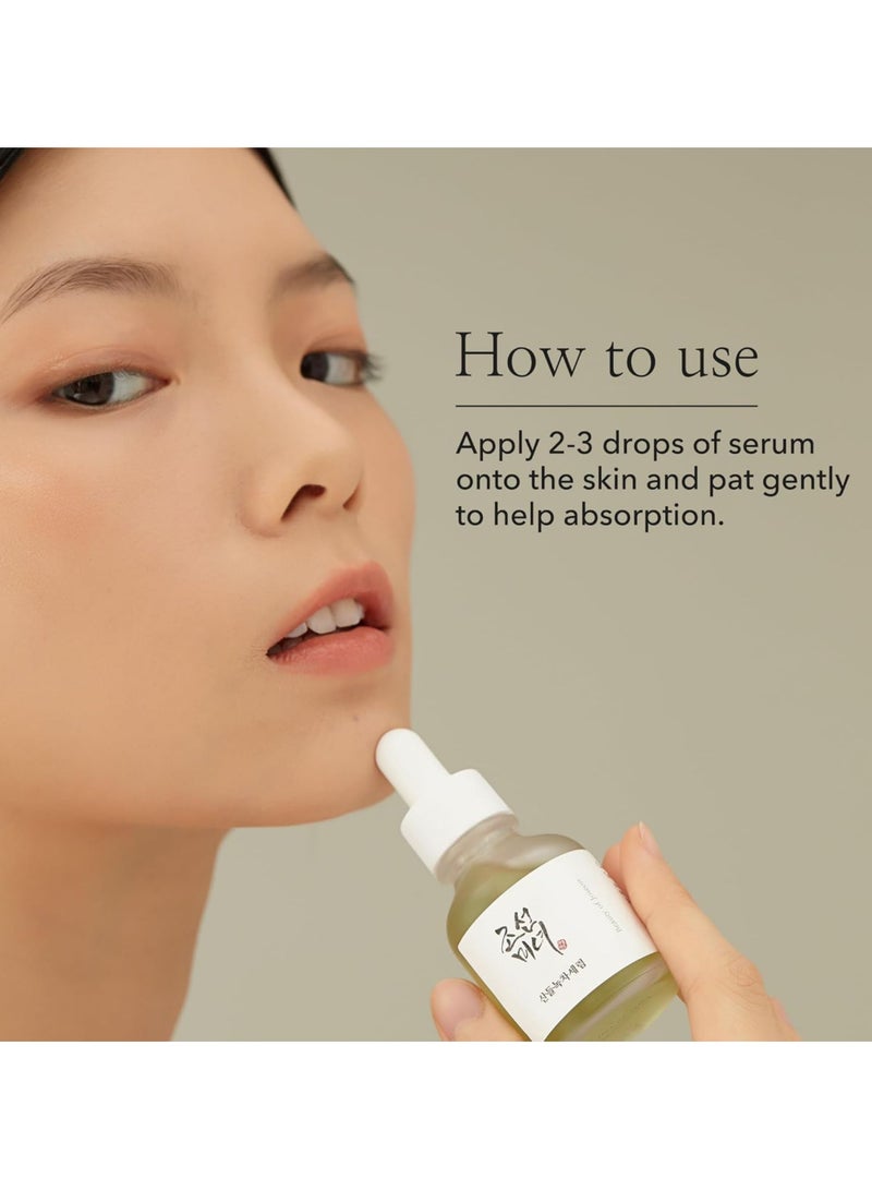 Calming Serum with Green Tea and Panthenol - Soothing and Hydrating Formula for Sensitive Skin - 30ml (1 fl. oz.) - Reduces Redness, Balances Skin Tone, and Provides Deep Moisture for a Calm, Radiant Complexion 30ml
