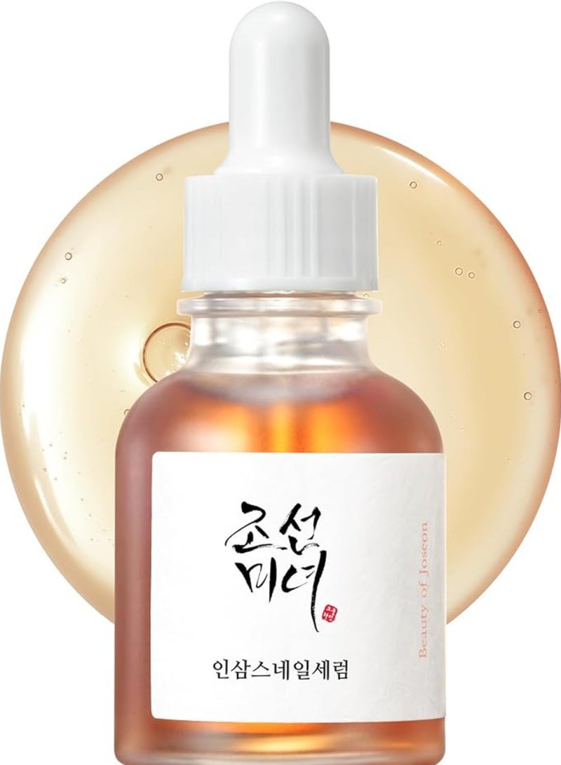 Revive Serum with Ginseng and Snail Mucin - Anti-Aging and Rejuvenating Formula for Youthful Skin - 30ml (1 fl. oz.) - Reduces Fine Lines, Boosts Skin Elasticity, and Enhances Hydration for a Smooth, Firm Complexion 30ml
