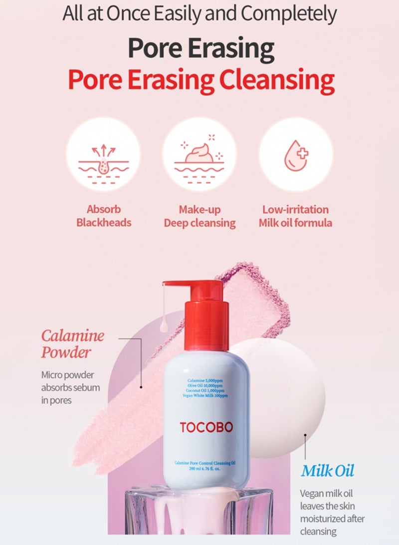 Coconut Clay Cleansing Foam 150 ml \ Calamine Pore Control Cleansing Oil Bundle 200ml| & face scrubber  | Deep Cleansing, Pore Minimizing, and Hydrating Skincare Duo