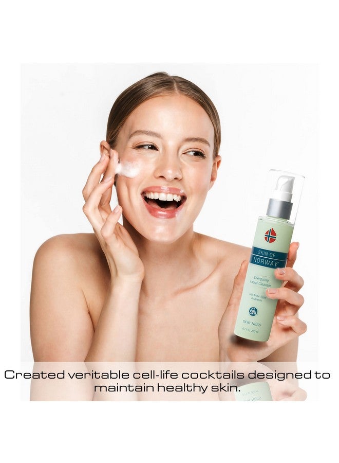 Skin Of Norway Energizing Facial Cleanser Contains Arctic Algae & Minerals Moisturizing Deep Cleansing Face Wash For Dry And Sensitive Skin