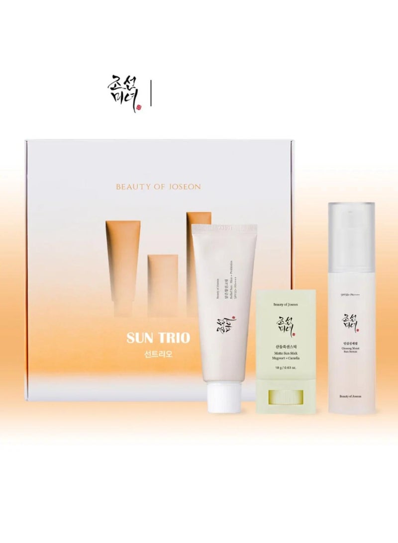 Ultimate Sun Protection & Nourishment Set - Broad Spectrum SPF 50 Sunscreen Lotion, SPF 50 Sunscreen Stick, & Revitalizing Ginseng Serum for All Skin Types 118ml