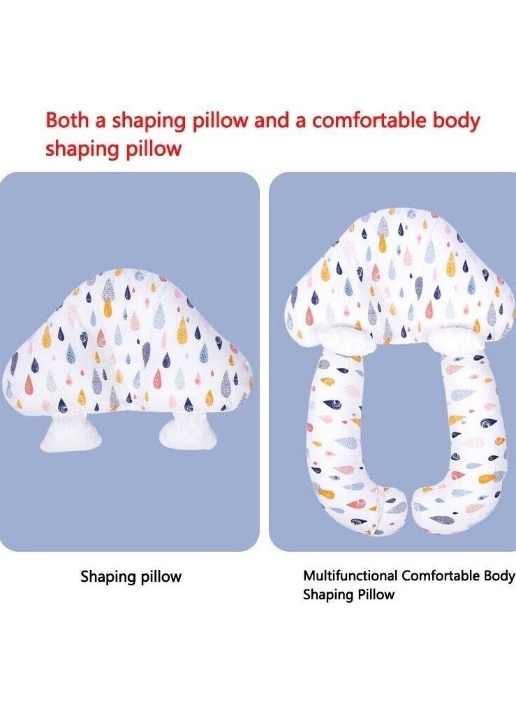 Baby Head Shaping Pillow, Baby's Head Shaping Pillow, Babies and Toddler Bedding, Neck  Support Baby Memory Foam Pillow , Adjustable Height, With 2 Removable Fixing Posts