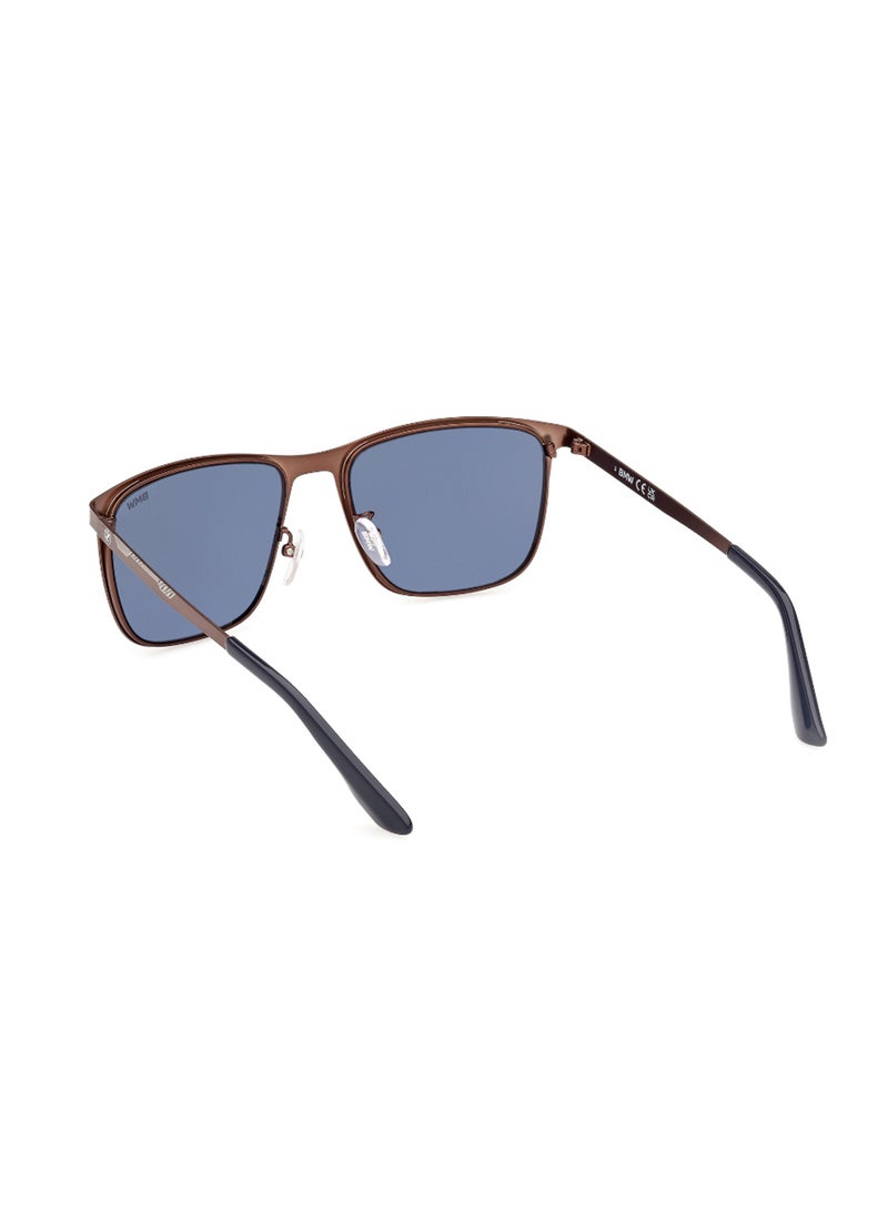 Men's UV Protection Navigator Shape Metal Sunglasses BW0052-H38V56 - Lens Size: 56 Mm - Bronze