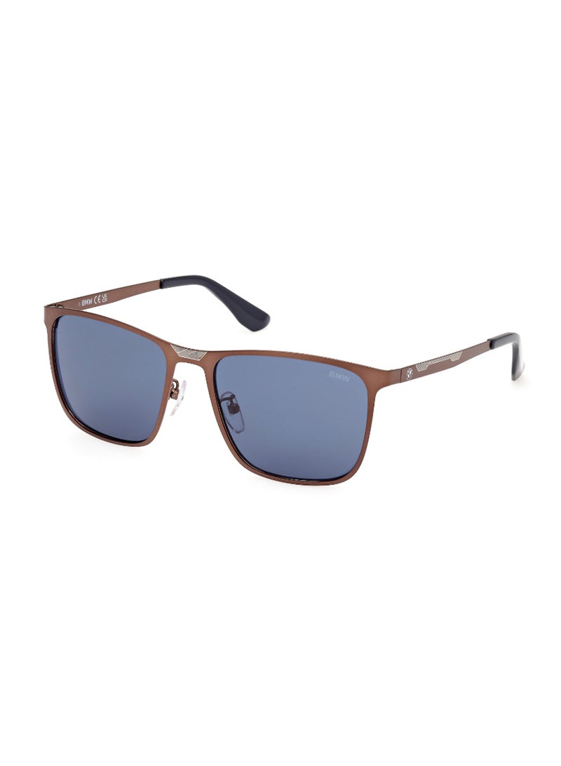 Men's UV Protection Navigator Shape Metal Sunglasses BW0052-H38V56 - Lens Size: 56 Mm - Bronze