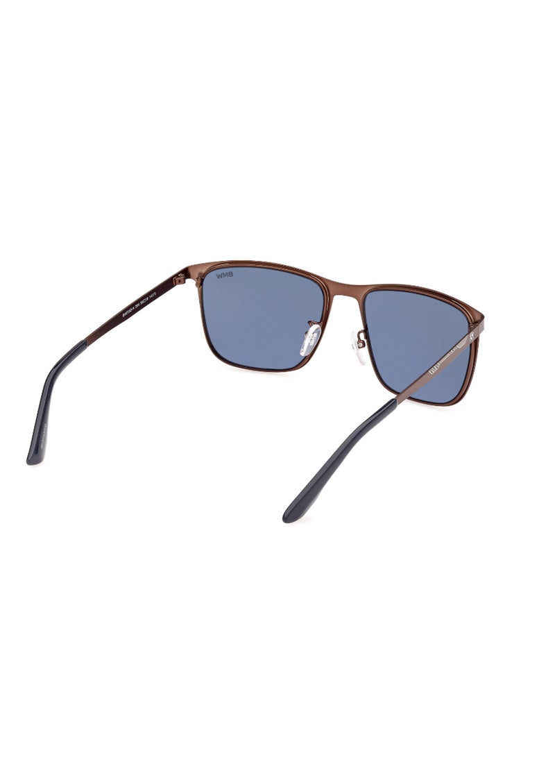 Men's UV Protection Navigator Shape Metal Sunglasses BW0052-H38V56 - Lens Size: 56 Mm - Bronze