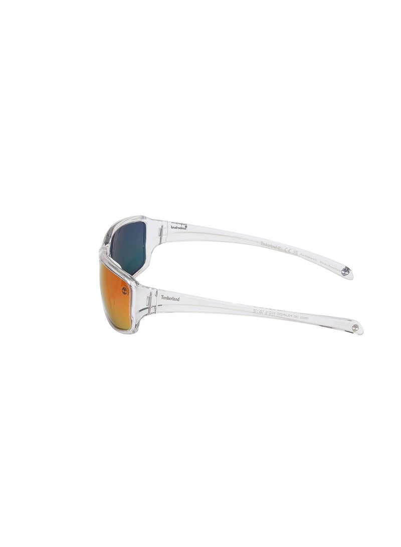 Men's Polarized Rectangular Sunglasses - TB933226D63 - Lens Size: 63 Mm