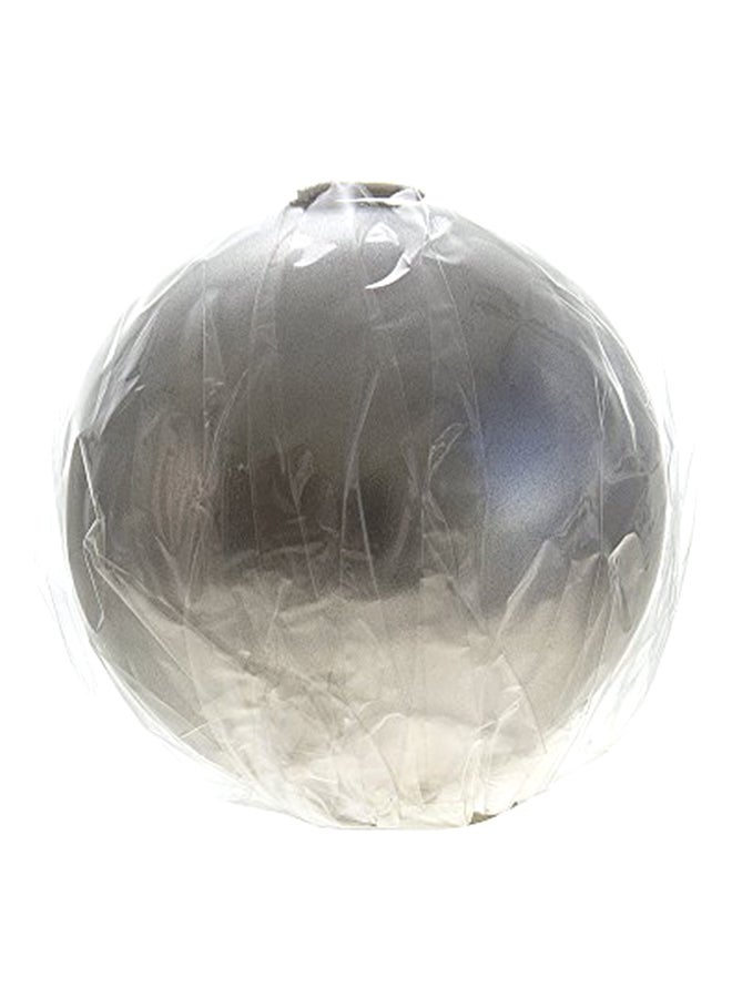 6-Piece Unscented Ball Candle Set Silver
