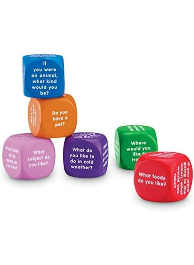 Learning Resources Conversation Cubes, Fun & Engaging Speaking And Listening Activity, Set Of 6, Learning Resources